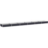  Povišeni vrtni krevet Antracit 600 x 80 x 24 cm | shoptok.hr