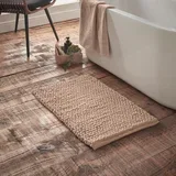 Rjava kopalniška preproga 50x80 cm Aspen Bobble –