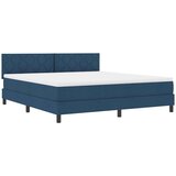  Krevet s opruga kutije s LED trakama Plava 180 x 200 cm tkanina | shoptok.hr