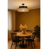  plafonski luster boho 1xE27/60W/230V, prečnik 40 cm, crna/ratan | Eponuda.com