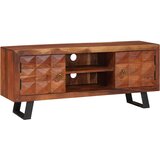 TV ormar boja meda 112 x 30 x 48 cm Masivno bagremovo drvo | shoptok.hr