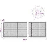  Gabion s žicom debljine 3 5 mm i mrežom 5x2 5 cm 700x50x100 cm - 50 cm 100 cm 700 cm | shoptok.hr
