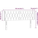  LED uzglavlje ružičasto 163x16x78/88 cm baršunasto | shoptok.hr
