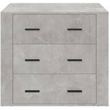  Komoda siva boja betona 80 x 33 x 70 cm od konstruiranog drva | shoptok.hr