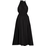 Michael Kors HALTER CTN MIDI DRESS Crna Cijene