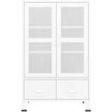  Industrijski sanduk za pohranu bijeli 70 x 40 x 115 cm metalni | Eponuda.com