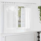 Voile zavjese s džepovima za šipke 2 kom bijele | shoptok.hr