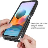 Techsuit Defense360 Pro + Screen Protector - Xiaomi Redmi Note 10 4G / Note 10S / Poco M5s - crna | shoptok.hr
