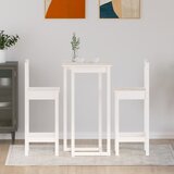 3-dijelni barski set bijeli od masivne borovine | Eponuda.com