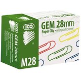 ICO M28 Spajalice obojene za papir, 28mm, 100 kom | shoptok.hr