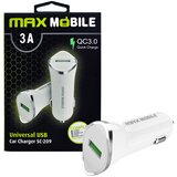 Max Mobile auto adapter usb SC-209 qc 3.0,18W quick charge 3A bijeli Cijene