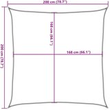 vidaXL Senčno jadro svetlo sivo 2x2 m 100 % poliester oxford | Shoptok.si