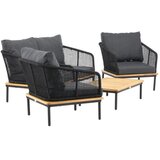 Venture Home Andorra vrtna lounge garnitura, crna Slike