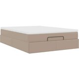  Otomanski posteljni okvir z vzmetnico kapučino 140x190 cm, (22011755) | Shoptok.si