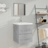  Kupaonski ormarić s ogledalom Siva betona 41 x 38,5 x 48 cm | shoptok.hr