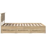  Krevetna konstrukcija s ladicama Sonoma hrast 120 x 190 cm | shoptok.hr