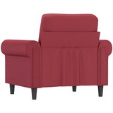  Fotelja crvena boja vina 60 cm od umjetne kože | shoptok.hr