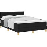 vidaXL Vzmetnica s škatlo z vzmetnico Črna 160x200 cm Tkanina Cene