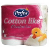 Perfex cotton like comfort line troslojni toalet papir 4 komada Cene