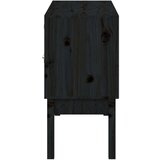 vidaXL Komoda crna 110 x 40 x 78 cm od masivne borovine | shoptok.hr