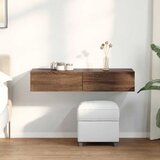 vidaXL Zidna polica s ladicama smeđi hrast 100x36x19 cm | shoptok.hr