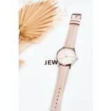 Kesi ERNEST women's watch with analogue strap light beige Cene
