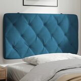 vidaXL Vzglavna stranica modra 100 cm žamet | Shoptok.si