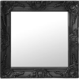 vidaXL Stensko ogledalo v baročnem stilu 50x50 cm črno, (20798491) | Shoptok.si
