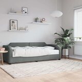 vidaXL Dnevna postelja z vzmetnico temno siva 100x200 cm blago | Shoptok.si