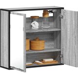 Maison Chic Kopalniška omarica - Kopalniški kabinet z ogledalom siva sonoma 65x20x60 cm inž. les, (21794708) | Shoptok.si