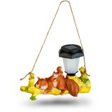  Solarna svetilka ležeča veverica za obešanje toplo bela svetloba 16 x 19 x 23cm | Shoptok.si