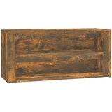 Maison Chic Regal za čevlje - Polica za čevlje dimljen hrast 100x35x45 cm inženirski les, (21778023) | Shoptok.si