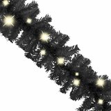  Božićna girlanda s LED svjetlima 20 m crna | shoptok.hr