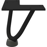  Noge za klubsko mizico 4 kosi črne 10 cm masivno jeklo, (22123542) | Shoptok.si