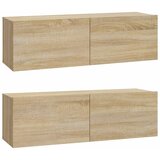  4-dijelni set TV ormarića boja hrasta sonome konstruirano drvo | shoptok.hr