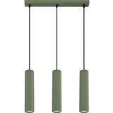Sollux Lighting Sollux SL.1613 - Luster na sajli KARBON 3xGU10/10W/230V zelena | Eponuda.com