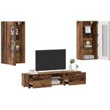  Set TV komoda Zidne FLORIN 3 pcs Staro drvo Konstruirano drvo | shoptok.hr