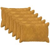 Presvlaka za jastuk 6 kom. HOUTEN Žuta 40 x 60 cm - Dizajn s paspulom Žuta 6 | shoptok.hr