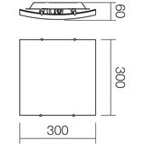  redo 05-904 - plafonsko svetlo iside 1xE27/42W/230V 30x30 cm prozirno | Eponuda.com