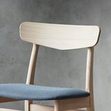 Hammel Furniture Plava/u prirodnoj boji blagovaonska stolica od punog hrasta Mosbøl – | shoptok.hr