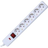 Home Produžni kabl sa zaštitom, 6 utičnica, 1.5mm², 1.5 met – NVT 06K/WH Cijene