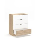 Hanah home Komoda Lento Sonomo Oak White | Eponuda.com