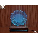 Black Cut 3D Lampa jednobojna - Cvet ( A10 ) | ePonuda.com