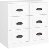  Komoda bijela 70 x 35,5 x 67,5 cm od konstruiranog drva | Eponuda.com