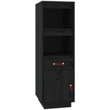 Maison Chic Visoka omara - Komoda - Predalnik črna 34x40x108,5 cm trdna borovina, (21722029) Cene