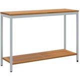 vidaXL Vanjski stolovi Prirodna i siva Čvrsto drvo akacije i metal | shoptok.hr