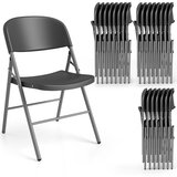  Set od 6 sklopivih stolica od metala i plastike, sklopiva stolica nosivosti 150 kg, stolice za goste, crne boje | shoptok.hr