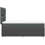  Krevet s oprugama i madracem tamnosivi 90 x 190 cm od tkanine | shoptok.hr