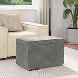  Stolica Tamno siva 61 x 41 x 40 cm Svileni i Fino Radeći Drvo - Tamno siva 60 cm Baršun | shoptok.hr