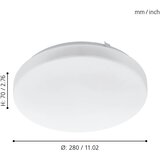 Eglo frania plafonjera/1, led, 11,5w, prom 280, bijela | shoptok.hr